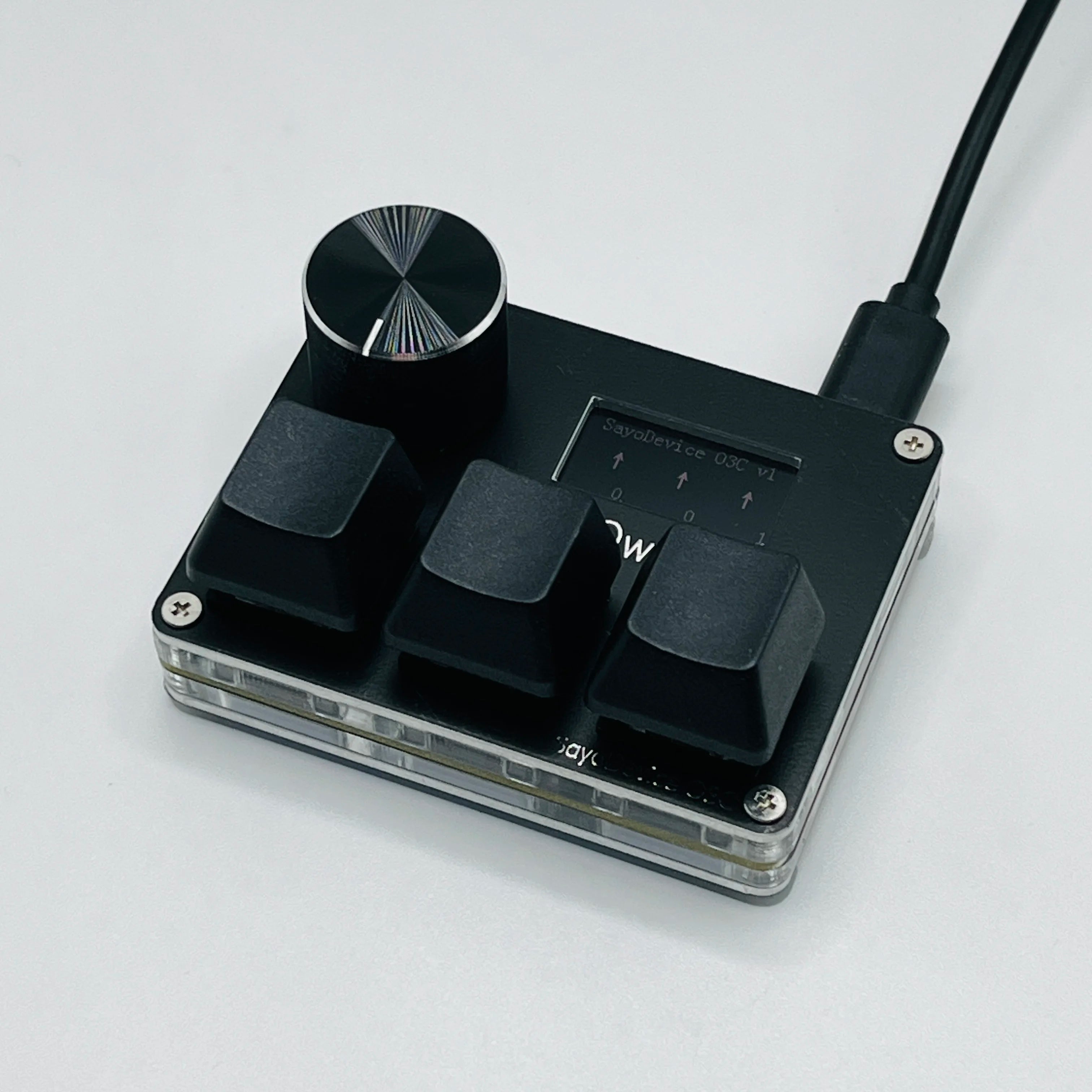 Magnetic Pink Rapid Trigger Hall Switch Keyboard With Knob