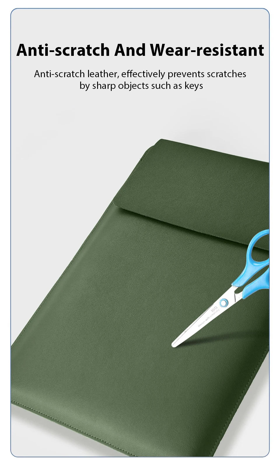 Waterproof Laptop Sleeve Case With Non Magnetic Design