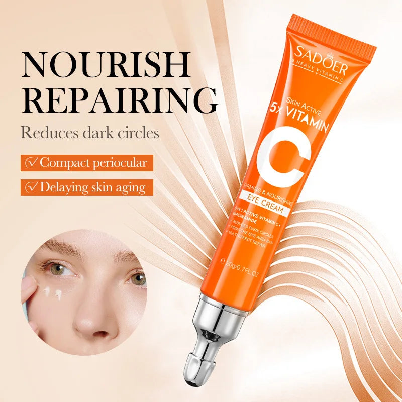 Vitamin C Eye Cream for Dark Circles and Puffiness - Smarsty
