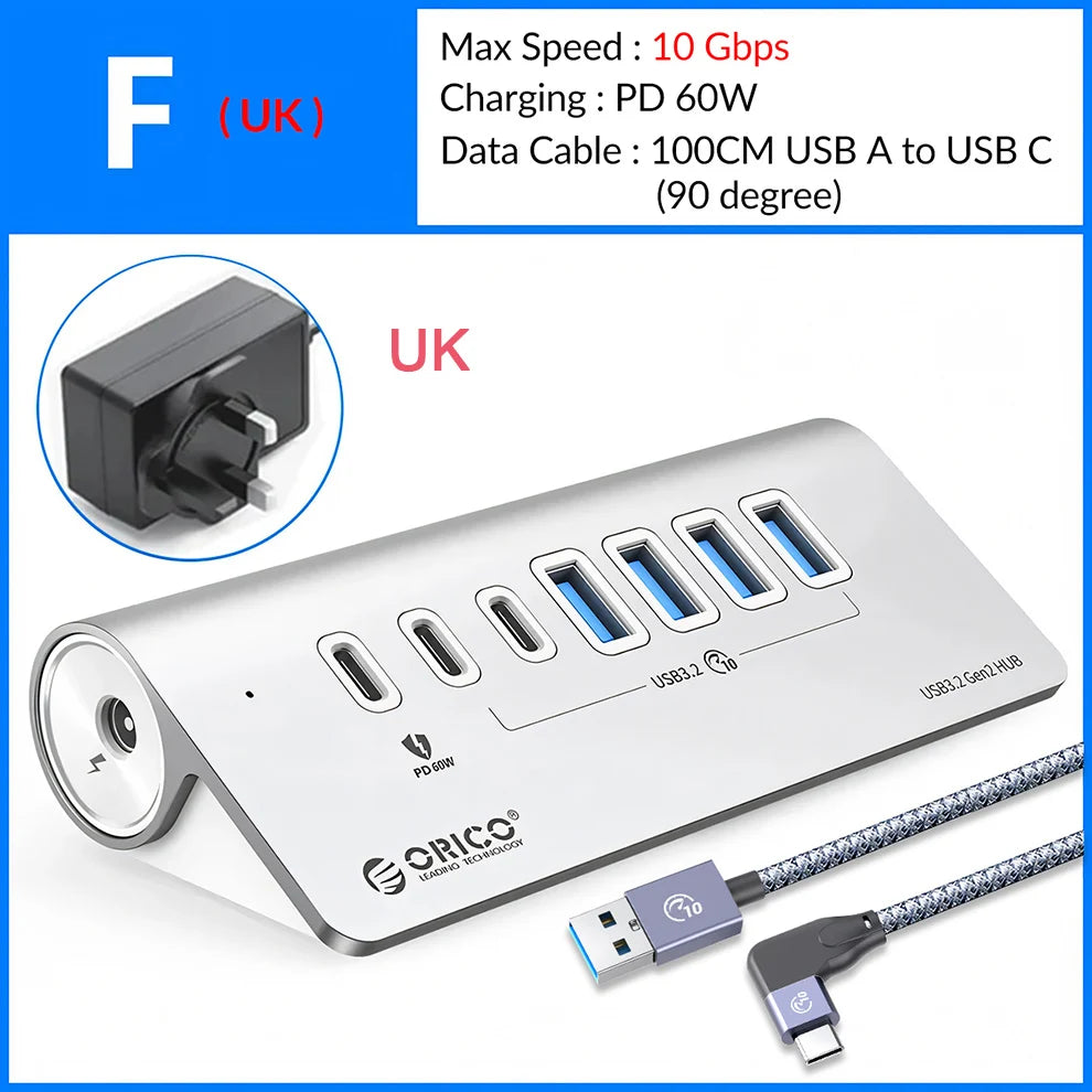 High Performance USB Docking Station With 10Gbps Hub