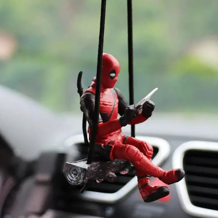 Deadpool Car Pendant Rearview Mirror Charm Interior Decor - Smarsty