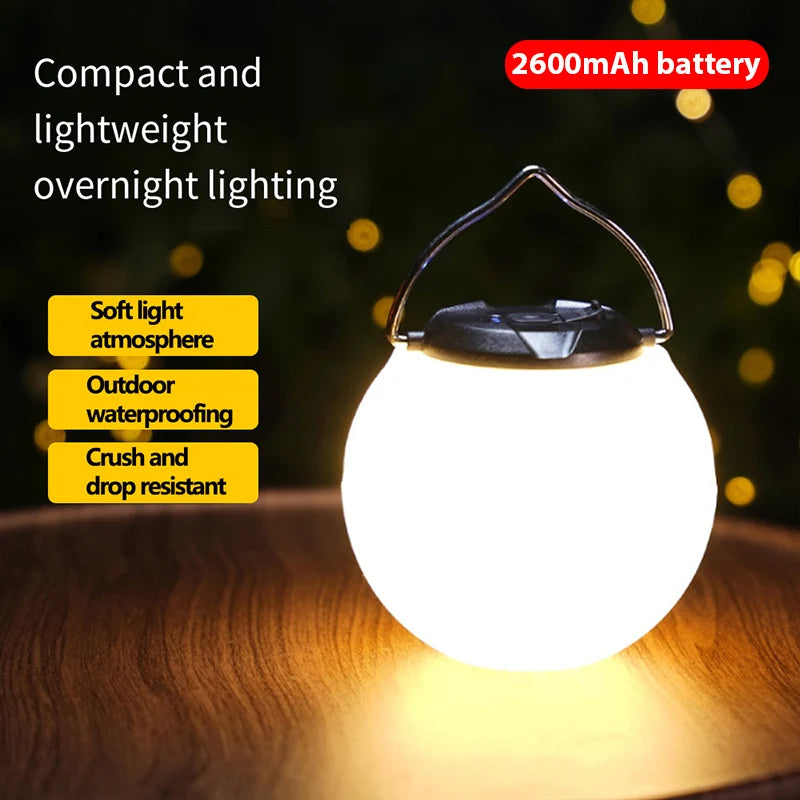 Rechargeable camping light flashlight camping Lantern -3000K warm white light waterproof Led Flashlight camping/hiking Supplies by Smarsty