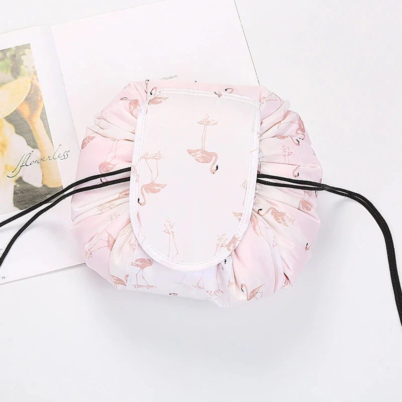 Waterproof Drawstring Cosmetic Bag Travel Makeup Organizer - Smarsty