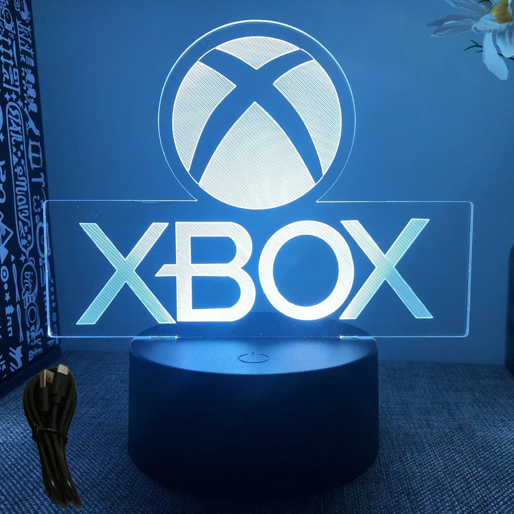 Neon Gamer 3D LED Night Light for Gaming Room - Smarsty