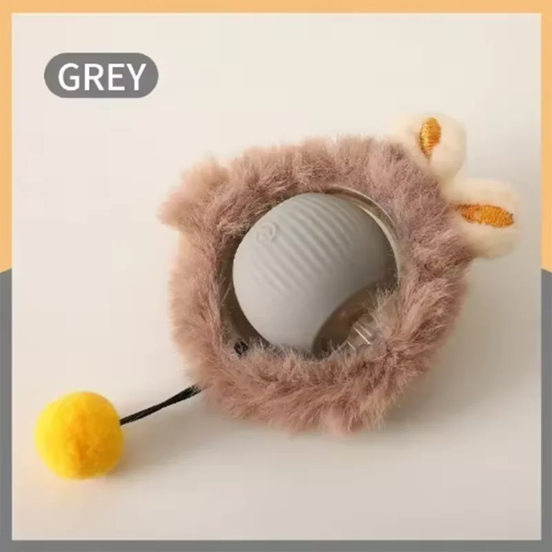 Interactive Cat Rolling Ball Toy with Rechargeable Tail - Smarsty