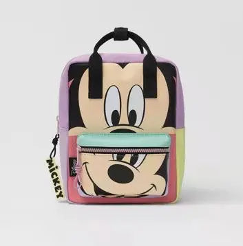 Mickey Mouse Canvas Backpack Large Capacity School Bag - Smarsty