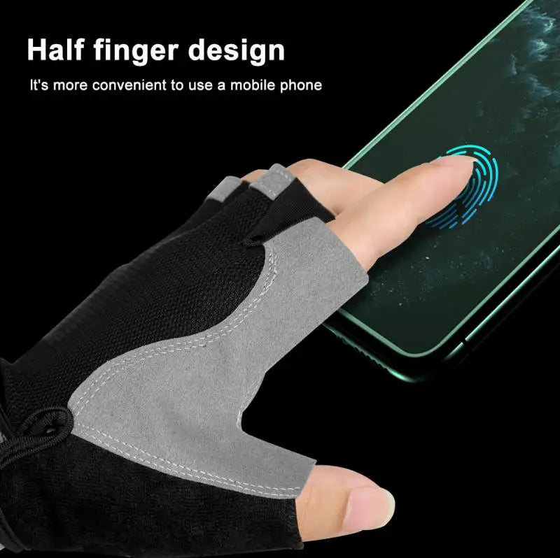 Breathable Half Finger Cycling Gloves Anti Slip Shock Absorption - Smarsty