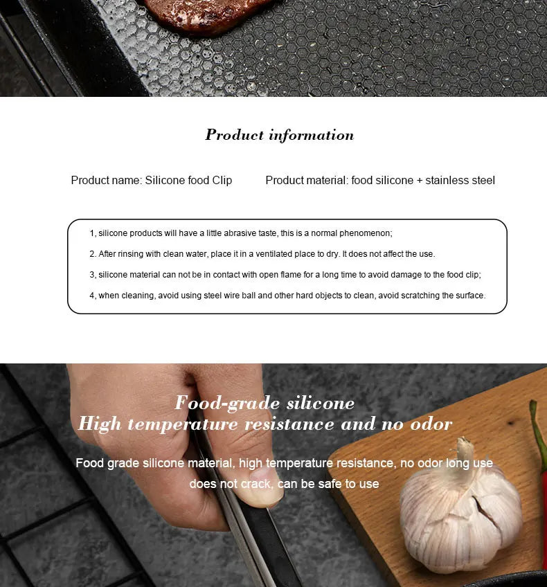 Black Silicone Food Tongs for Easy Cooking and Grilling - Smarsty