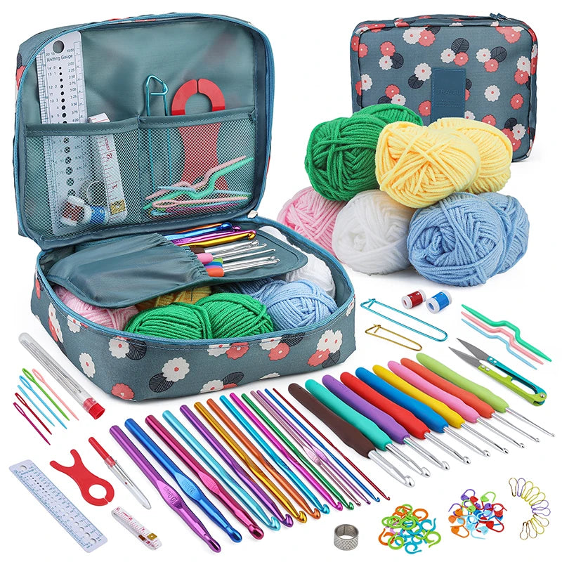 KRABALL Crochet Hook Set with Yarn Accessories Bag - Smarsty