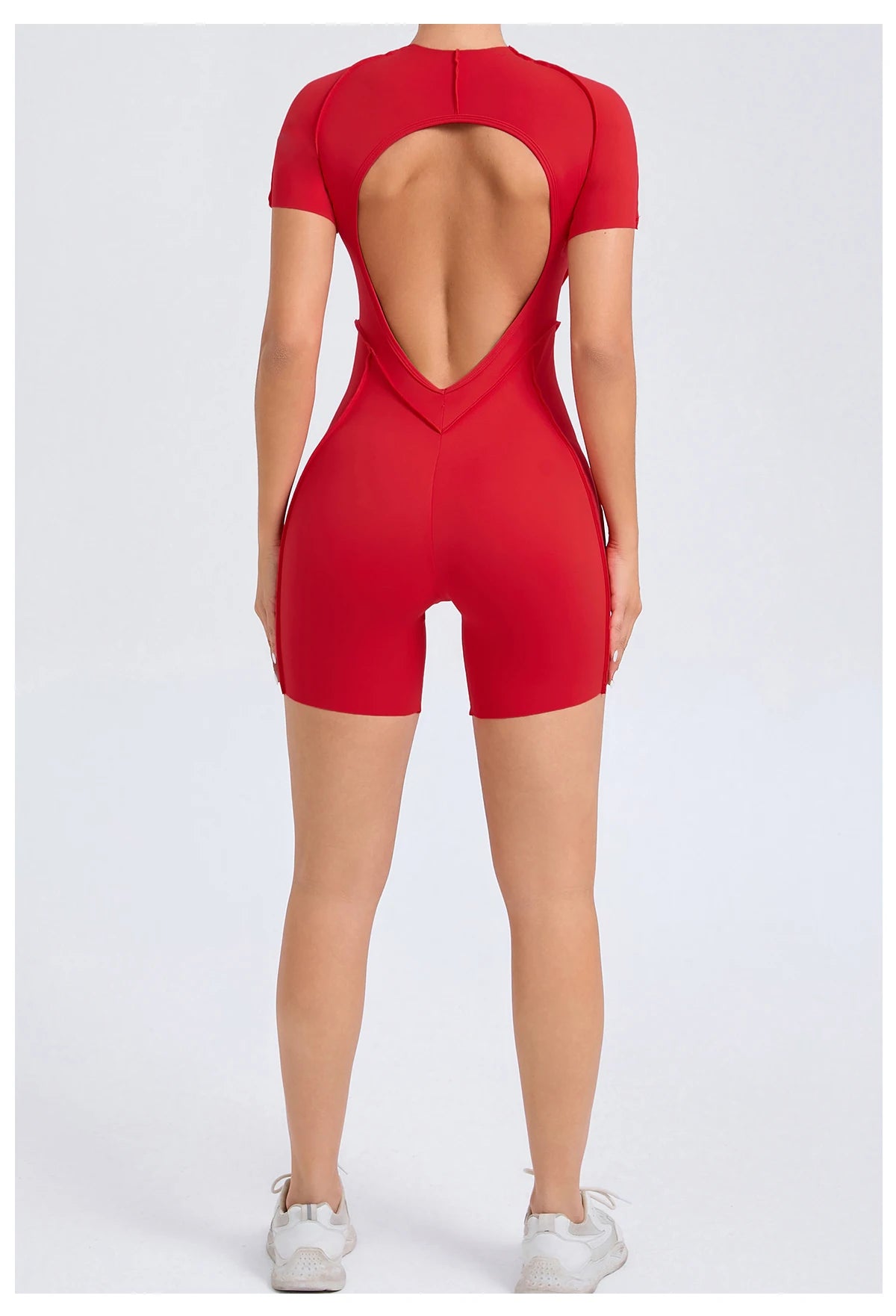 Short Jumpsuit Gym Clothes For Women Sportswear Fitness Overalls Backless Scrunch Booty Yoga Suit Sports Set Outfit - Smarsty