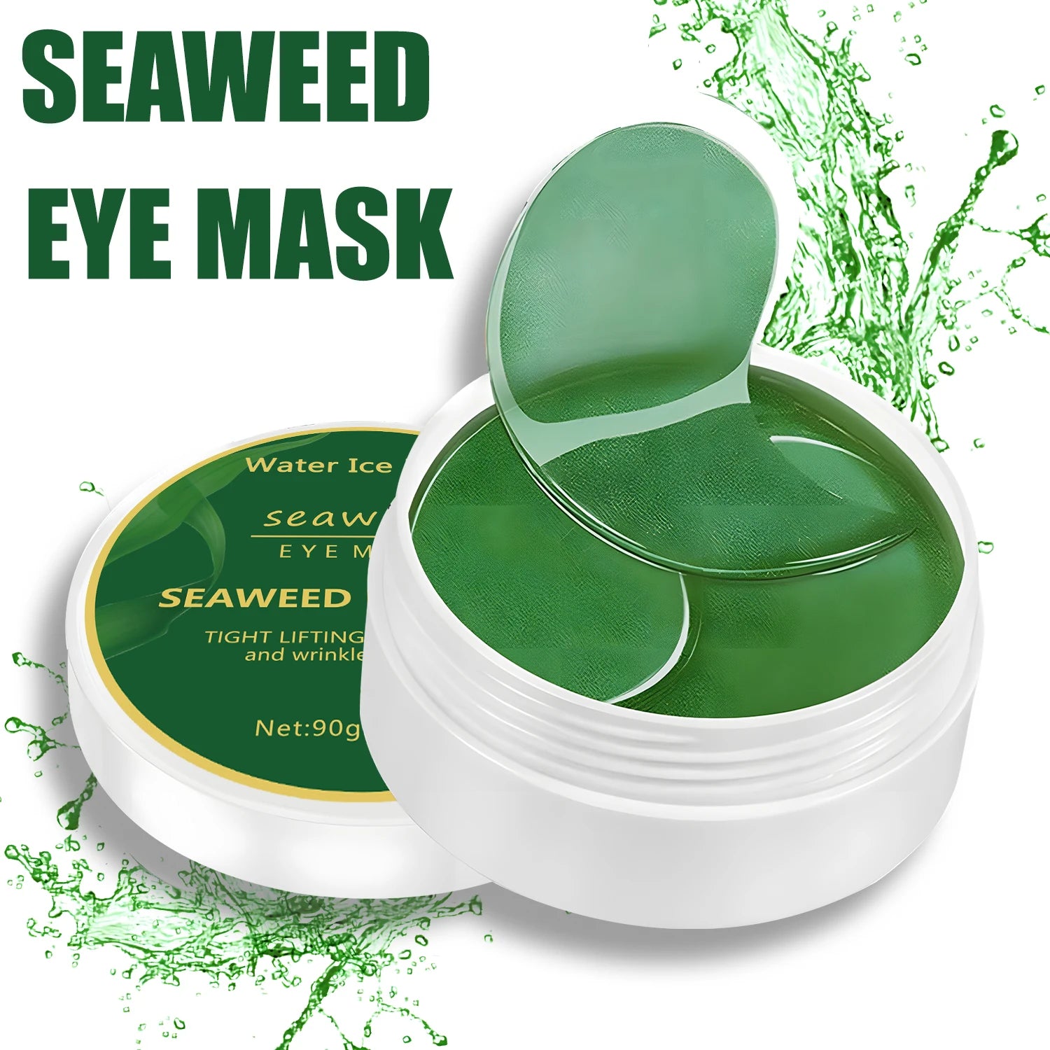 Seaweed Hyaluronic Acid Eye Masks for Dark Circles - Smarsty
