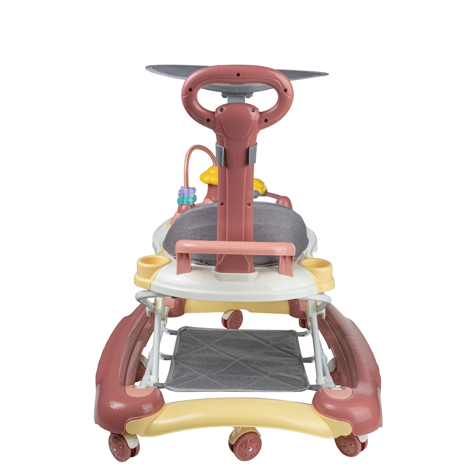 Baby Walkers With Universal Wheel Anti-Roll Anti O-Leg Walker Handcart Learning Start Walker Foldable Multifunction