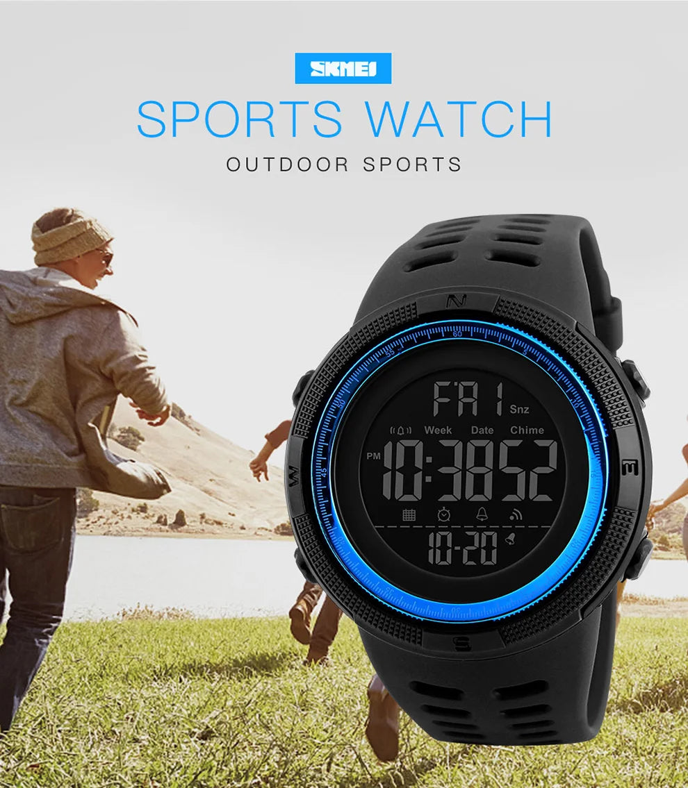 SKMEI 1251 Waterproof Digital Sports Watch for Men - Smarsty