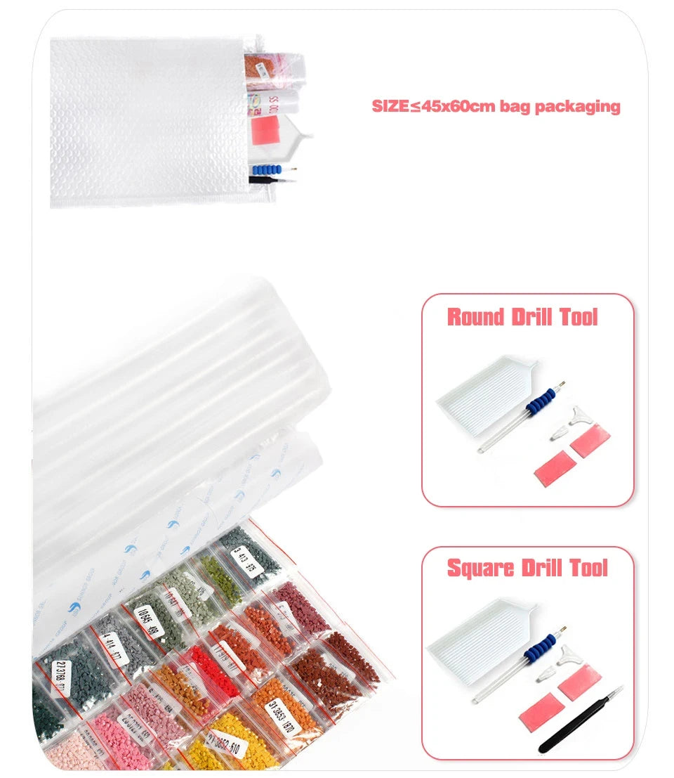 Full Diamond Painting Kit Scenic Tree Mosaic Art - Smarsty