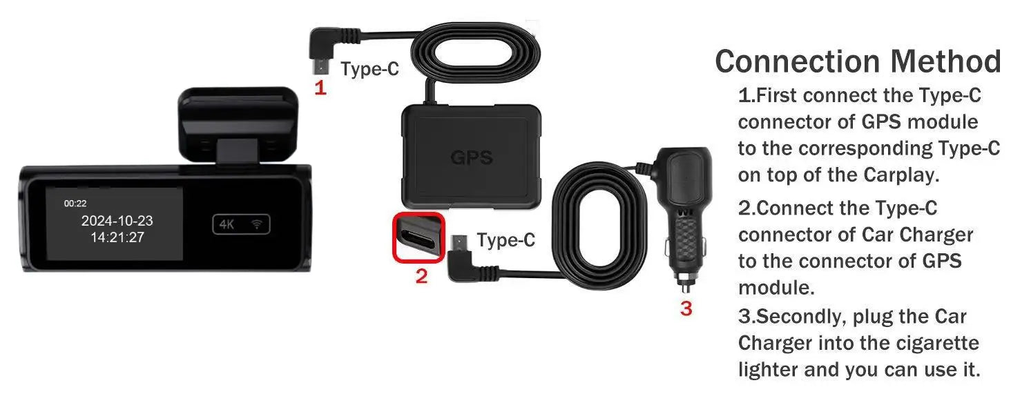 4K Dash Cam Ultra HD Car Front Night Vision Parking - Smarsty