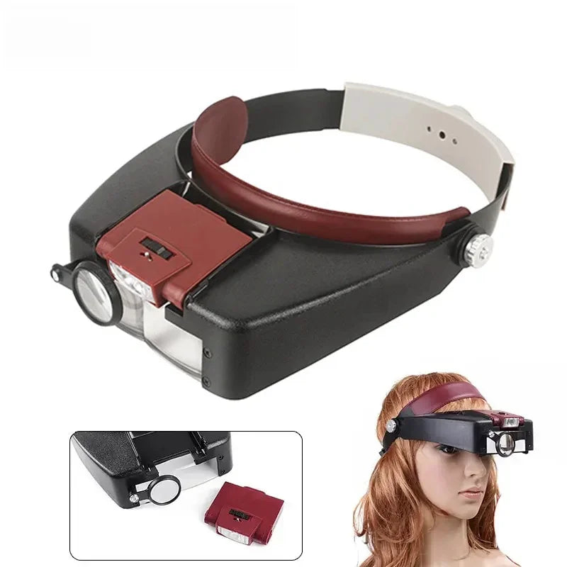 Adjustable LED Magnifier Glasses for Clear Reading - Smarsty