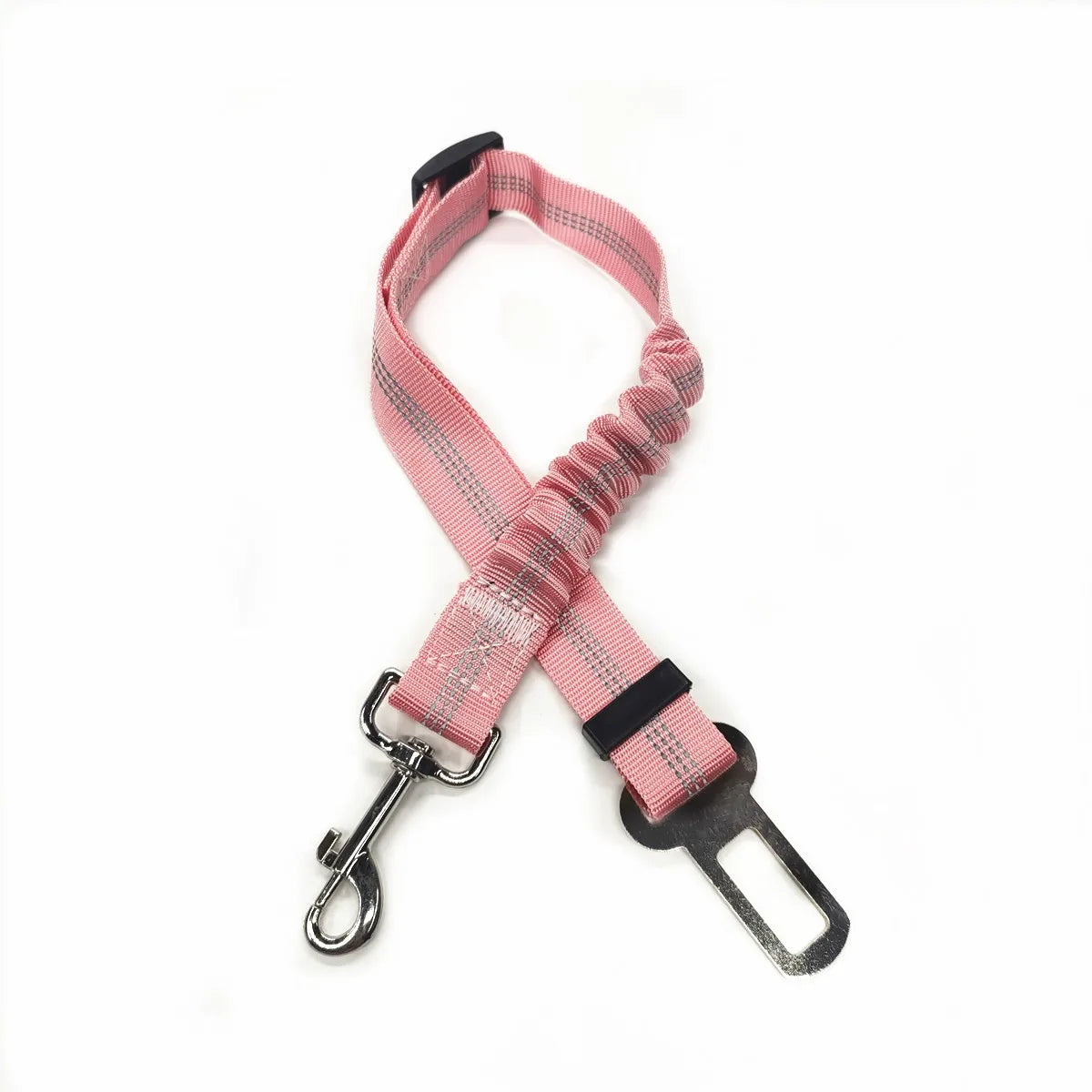 Adjustable Dog Car Seat Belt Harness with Reflective Cushioning - Smarsty