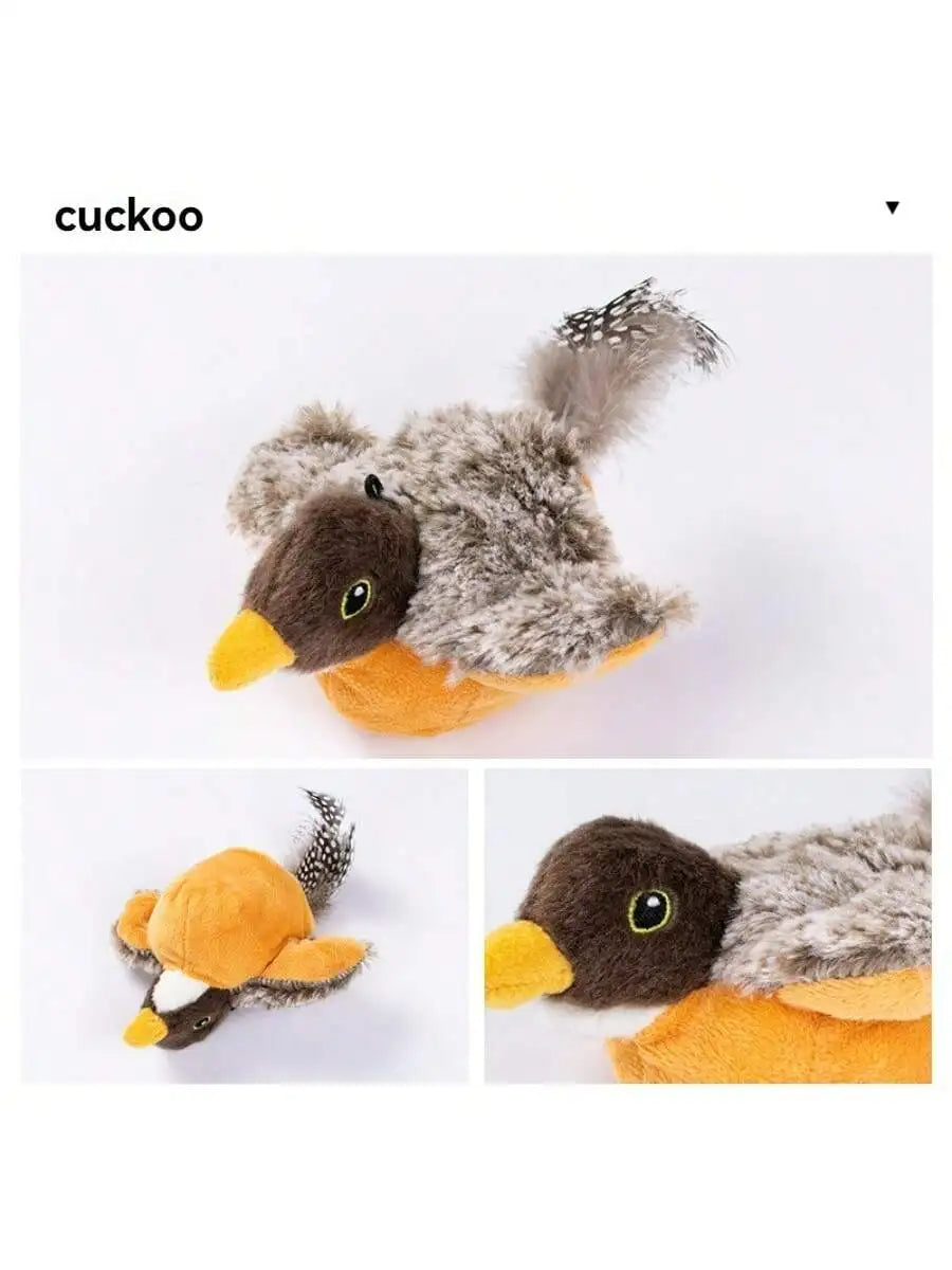 Electric Interactive Cat Toy with Rechargeable Flapping Bird - Smarsty