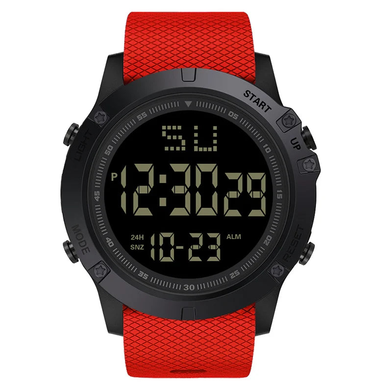 Men's Waterproof Sports Watch with LED Display and Stopwatch - Smarsty