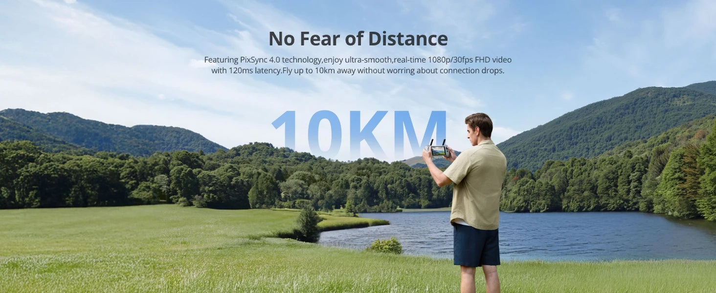 Potensic C0 ATOM 2 Drone with PTD 1 Remote Control 4K Video, 8K Photo Camera 10KM 2.7K Vertical Shoot, AI Night Shoting AI Track - Smarsty
