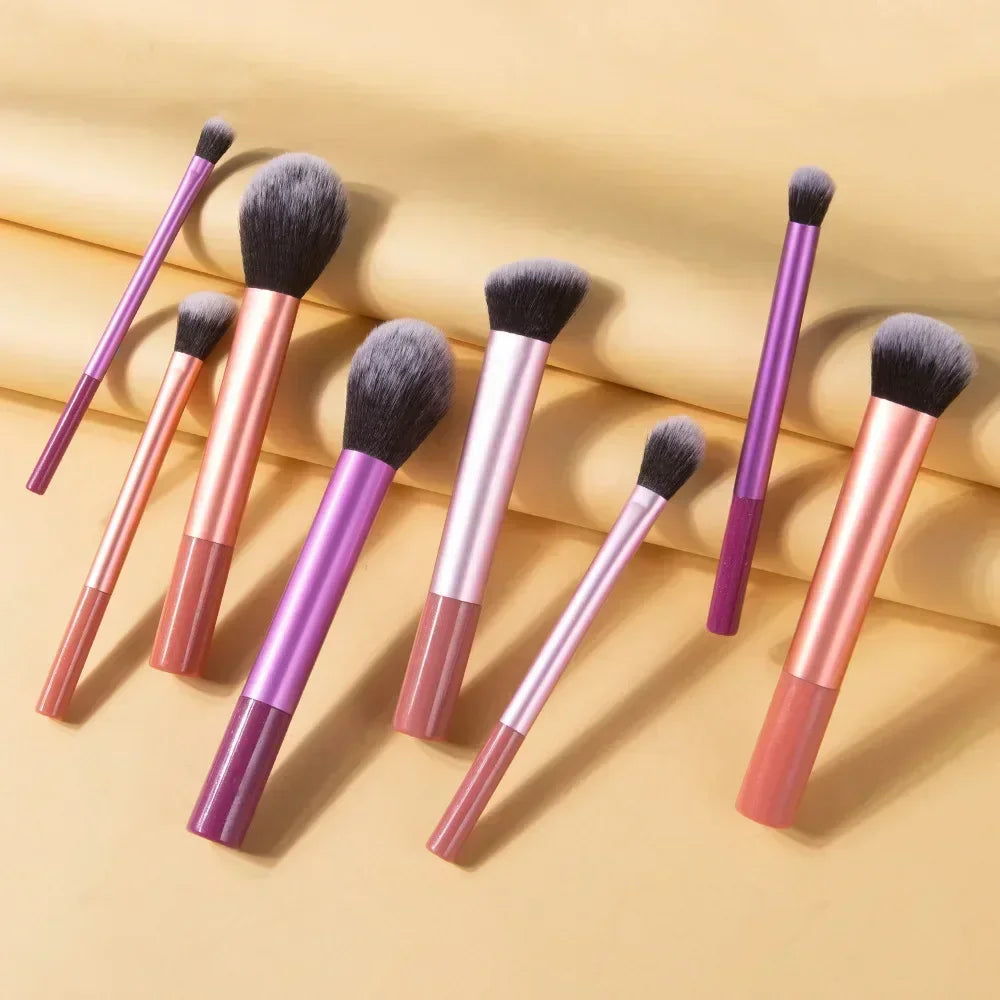 Soft Synthetic Hair Makeup Brush Kit for Flawless Application - Smarsty