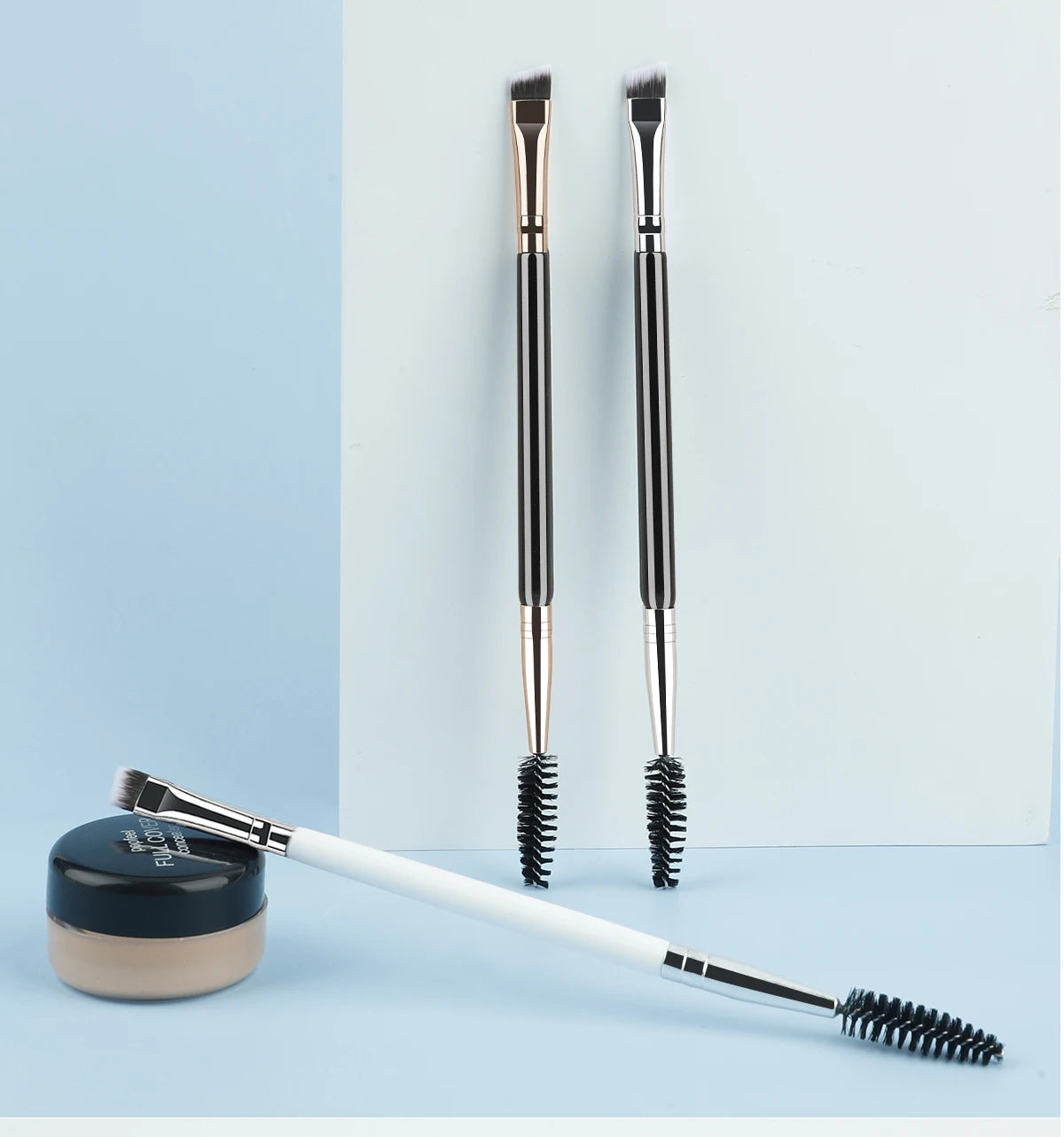 Dual Ended Eyebrow Brush With Spoolie For Perfect Brows - Smarsty