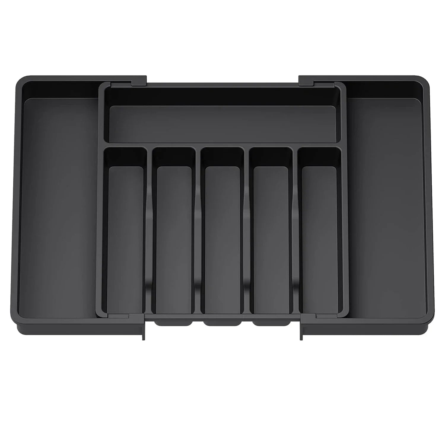 New Expandable Cutlery Drawer Organizer, Adjustable Kitchen Utensil Tray Set, Compartment Flatware Storage Divider