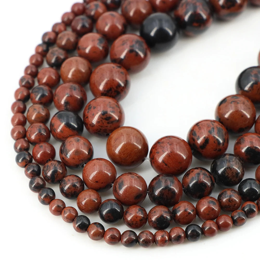 Natural Stone Beads Blue Tiger Eye Crystal Amethyst Rose Quartz Gemstone Bead for Jewelry Making Bracelet Necklace 4/6/8/10MM - Smarsty
