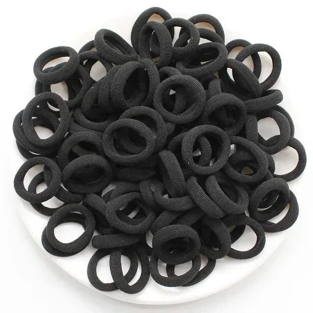 200 Pack Nylon Hair Bands Colorful Gentle No Damage - Smarsty