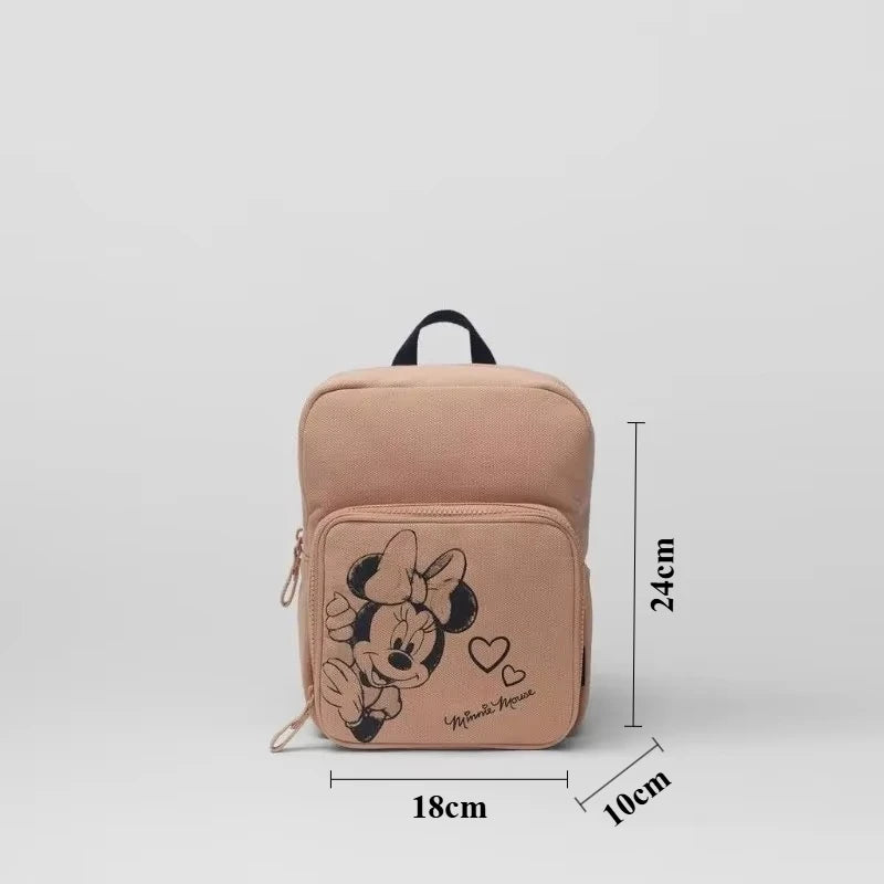 Mickey Mouse Canvas Backpack Large Capacity School Bag - Smarsty