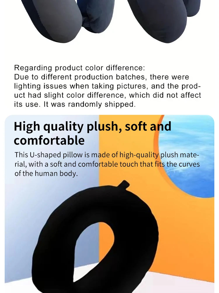 Comfortable U-Shaped Travel Neck Pillow for Fatigue Relief - Smarsty