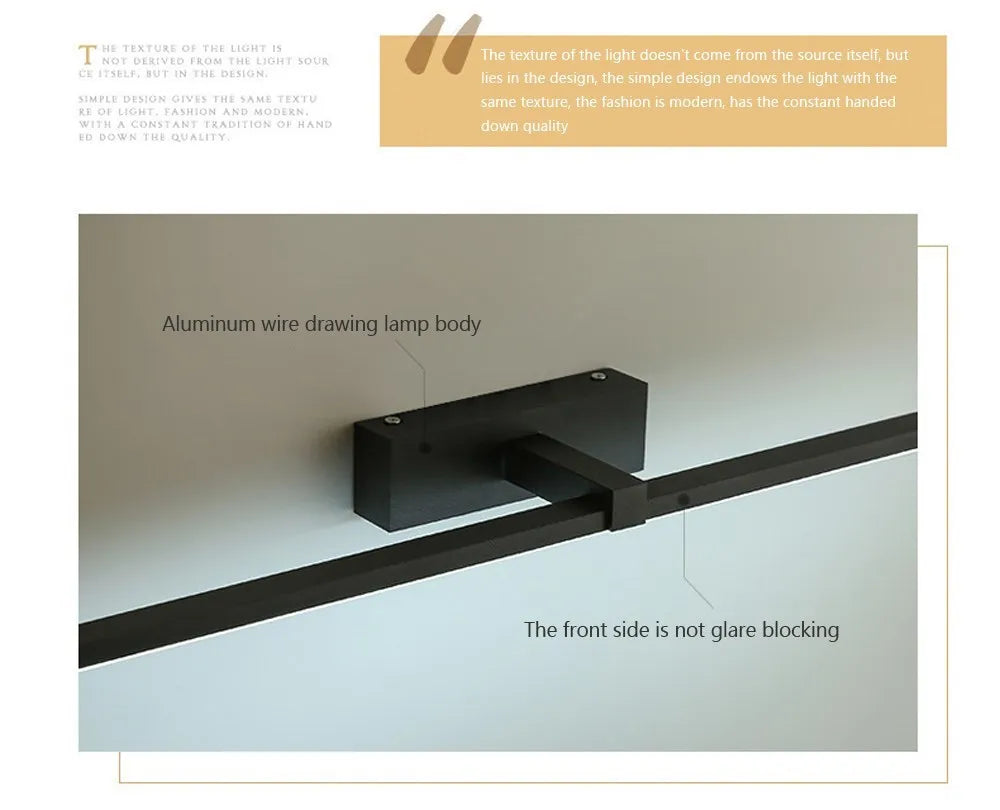 Modern Waterproof LED Mirror Lights for Bathroom Use - Smarsty