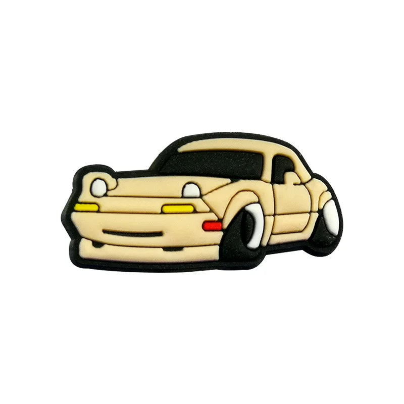 1-20pcs Car Shoe Charms Cool Vehicle Shoe Accessories Cartoon Decorations Pins for Men Boys Kids DIY Clog Buckle Garden Sandal