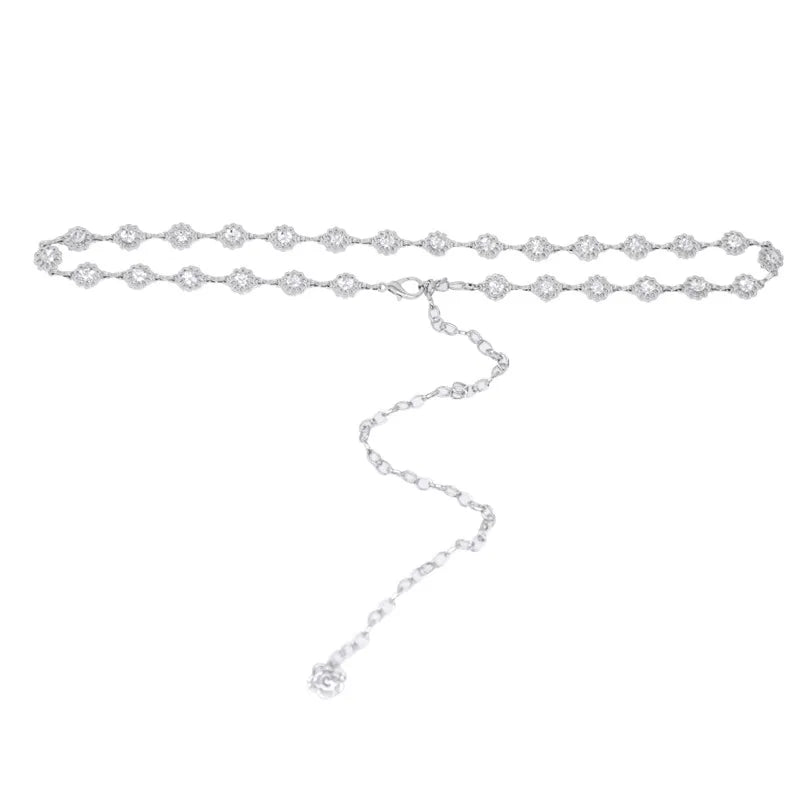 Metal Chatelaine Belt Thin Fashion Chain Accessory - Smarsty