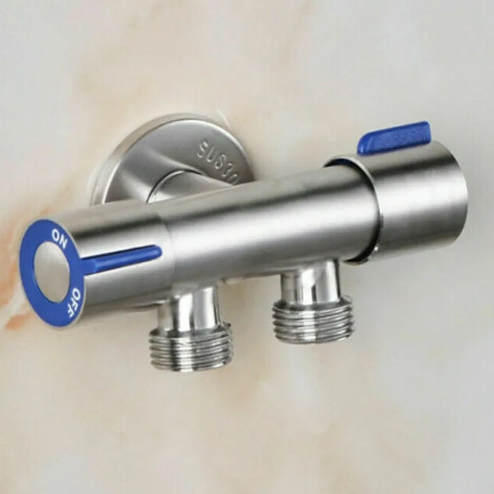 Double Handle Stainless Steel Cold Water Faucet - Smarsty