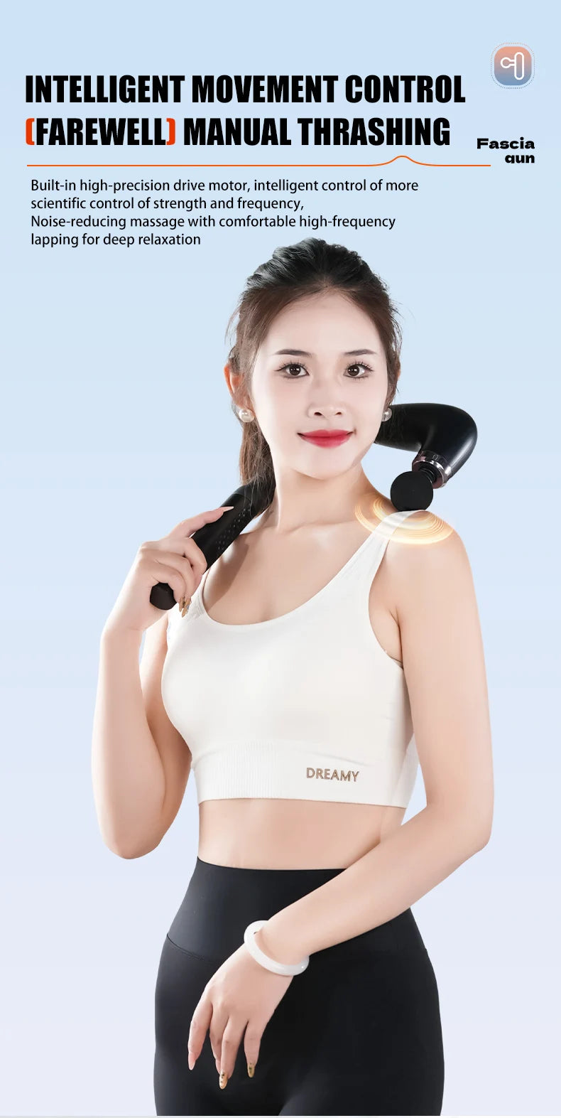 Electric Fascia Gun Massager for Body Relaxation - Smarsty