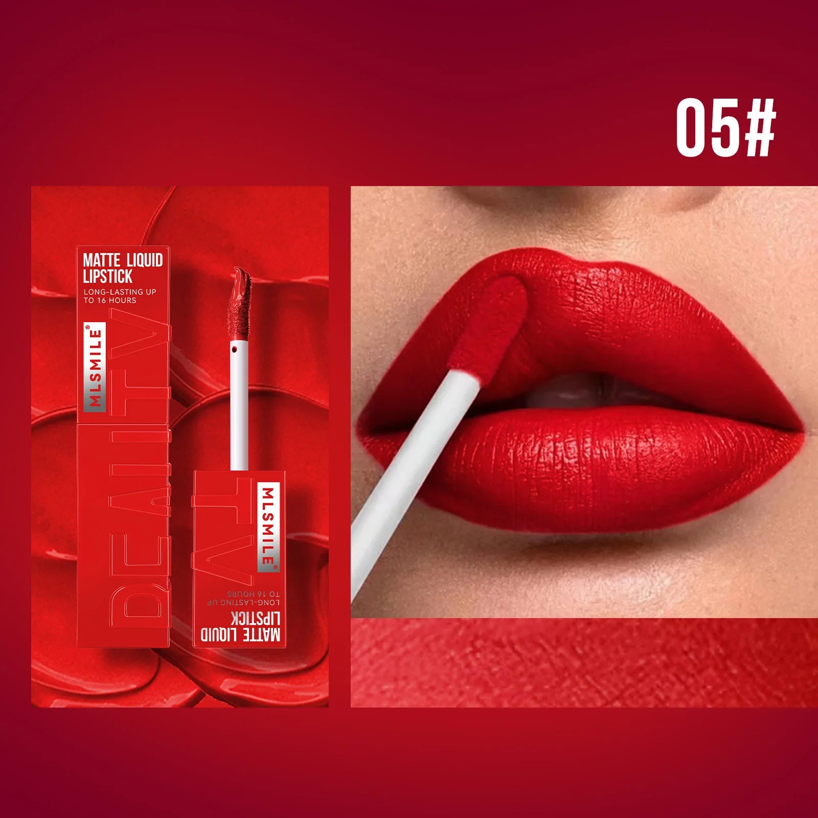 MLSMILE Waterproof Velvet Satin Lip Glaze Liquid - Smarsty