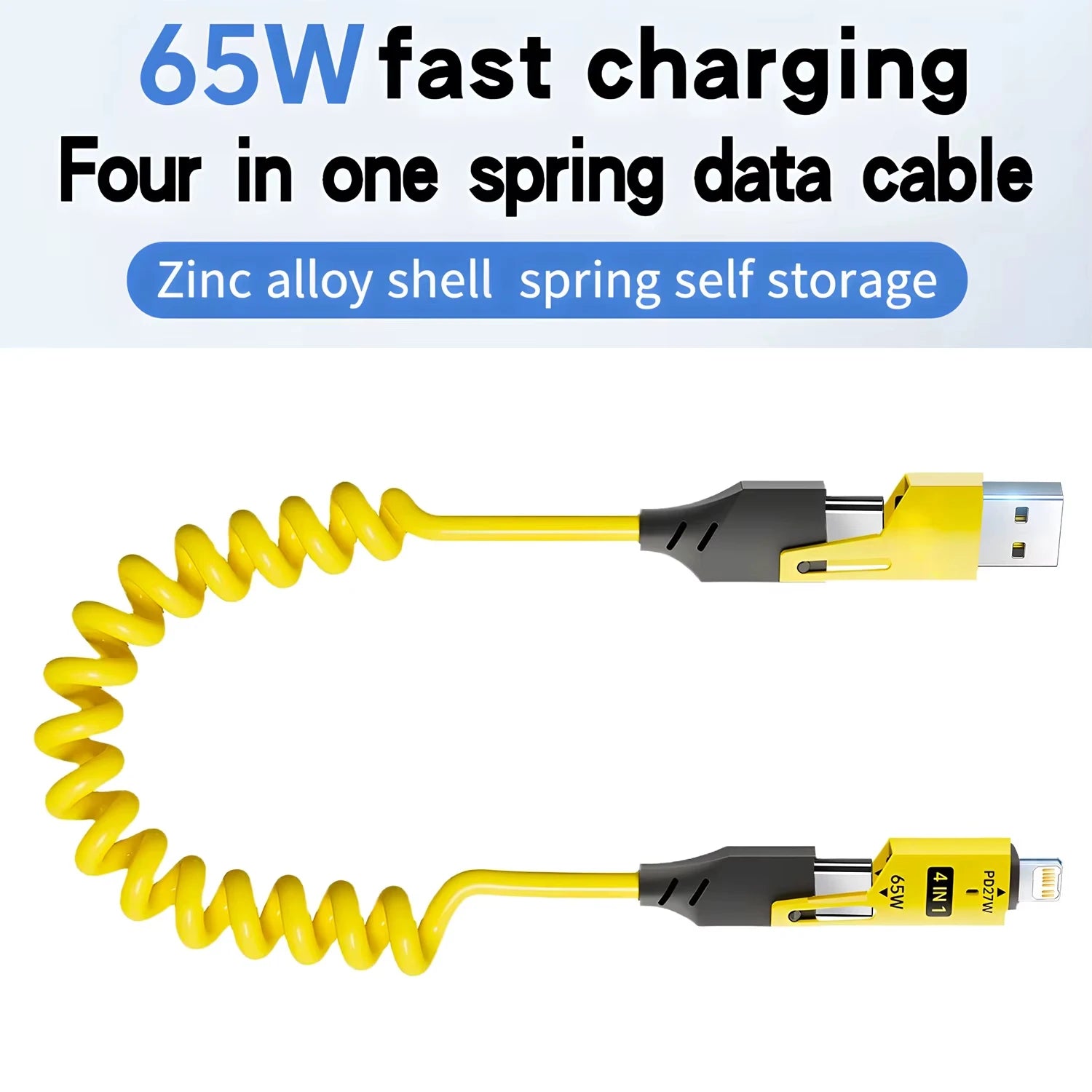 NNBILI 4 in 1 65W Quick Charger Data Cable - Smarsty