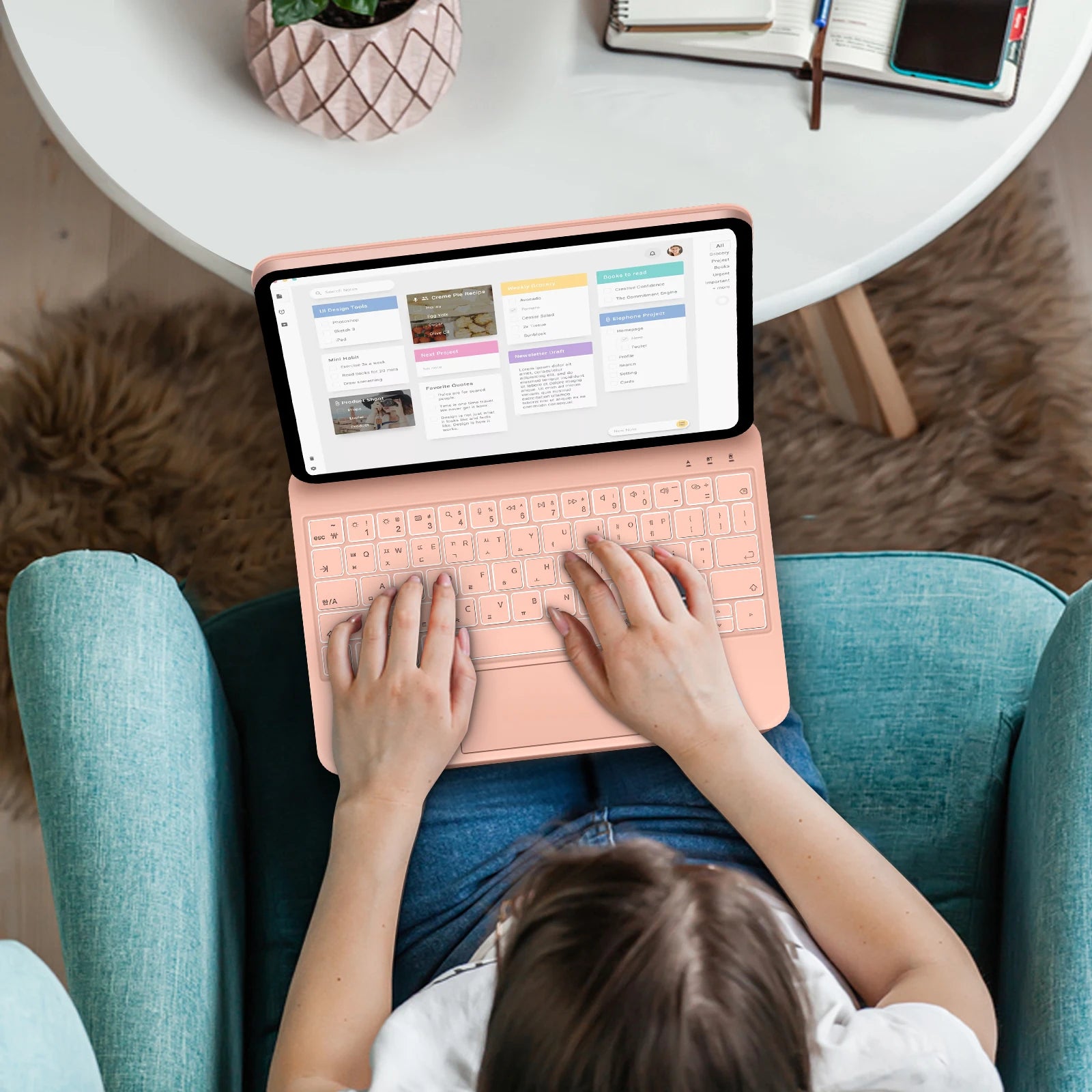 Magic Keyboard for iPad Pro and Air with Floating Stand