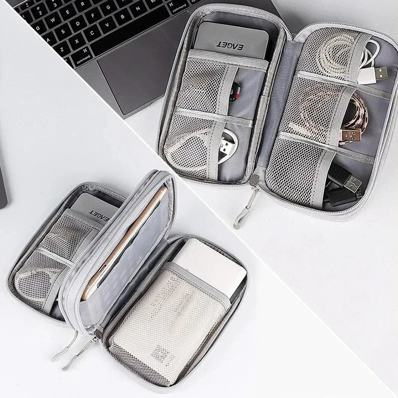 Portable Travel Cable Organizer Bag With Multi Layer - Smarsty