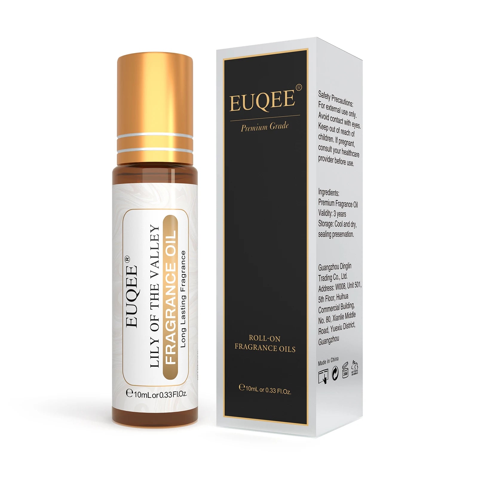 EUQEE 10ml Women's Roller Fragrance Oil Coconut Vanilla Scent - Smarsty