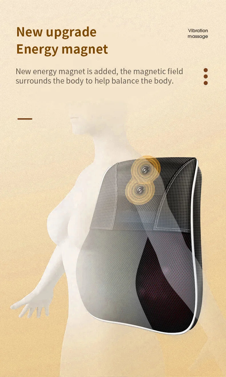 Electric Shiatsu Neck and Back Massager with Heating - Smarsty