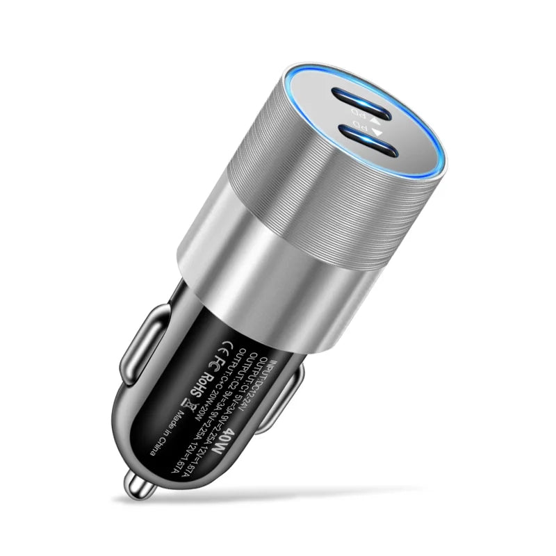 HeavyDuty USB Type C Car Charger PD Fast SixtyFiveW Output - Smarsty