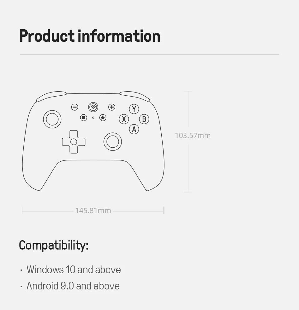 8BitDo Ultimate 2C Wireless Gaming Controller for PC - Smarsty