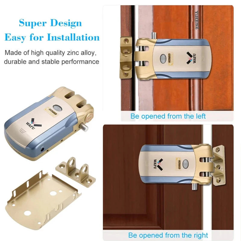 Smart Invisible Deadbolt Door Lock with Remote Control - Smarsty