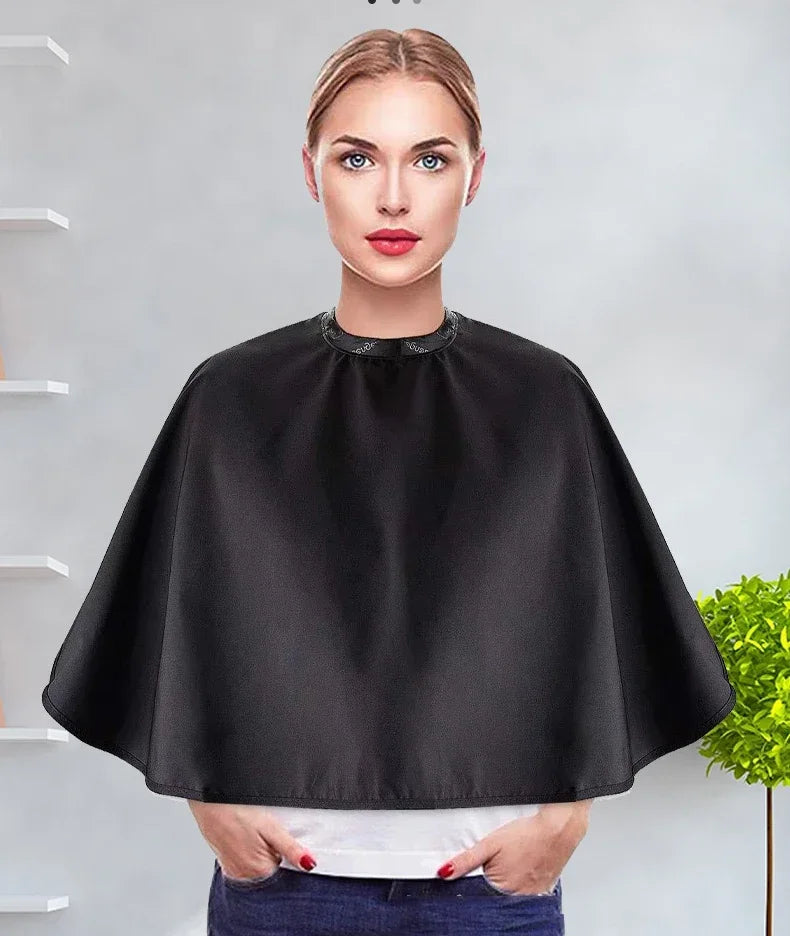 Waterproof Black Hairdressing Cape for Salon Use - Smarsty