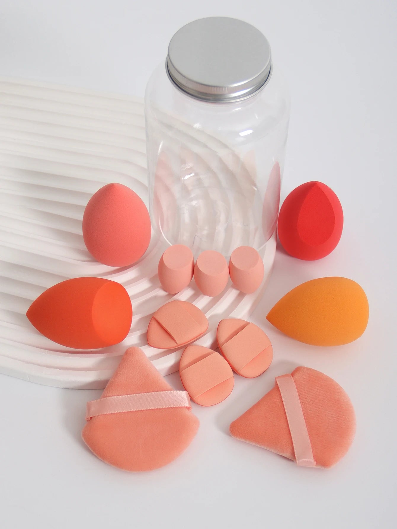 12Pcs Latex-Free Makeup Sponge Set for Flawless Application - Smarsty