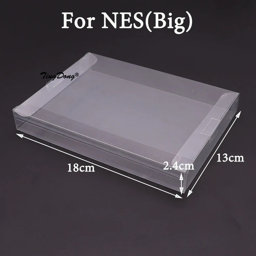 10PCS Clear Game Cartridge Box Protectors for Nintendo - Smarsty