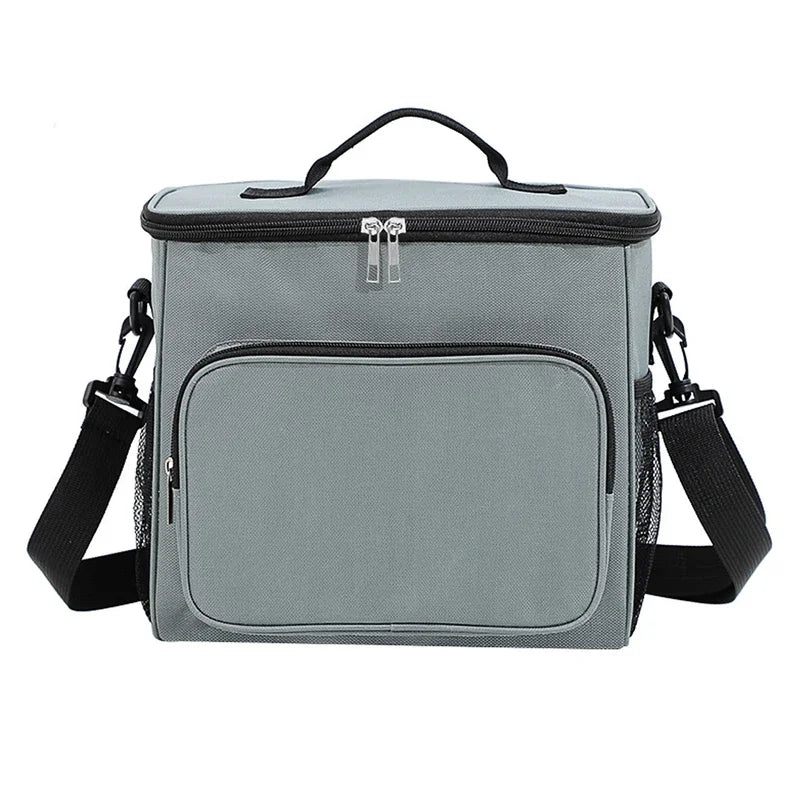 Insulated Portable Lunch Bag With Adjustable Shoulder Strap - Smarsty