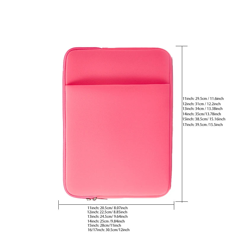 Laptop Inner Bag Protective Cover With Front Pocket